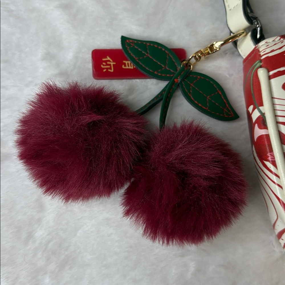 Cherry Print Red and White Shoulder Bag 🍒 - Picture 4 of 7